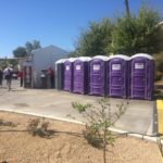 Porta Potties at Golf Tournament in Tucson